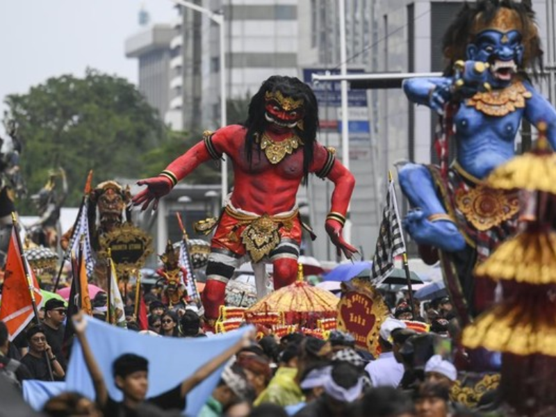 Pawai Ogoh-Ogoh CFD Bundaran HI Jakarta